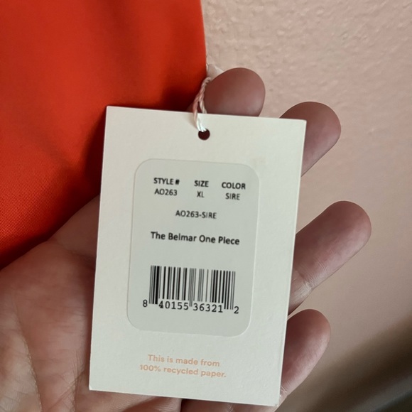 Andie Swim Belmar One Piece XL color: Sire - Picture 3 of 5